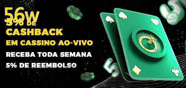 Promoções do cassino ao Vivo 56w